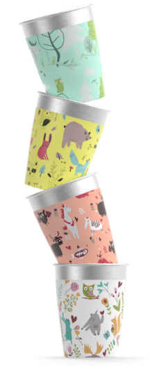 Kids Cup Set Wildlife 0.35L Set 4