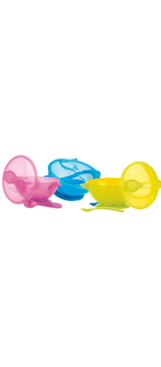 NUBY SUCTION BOWL WITH SPOON & LID 400ML 6m+ (3 colors available)
