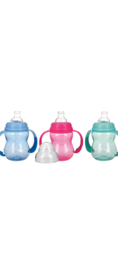 NUBY TRITAN TRAINING BOTTLE 240ML 6m+(3 colors available)