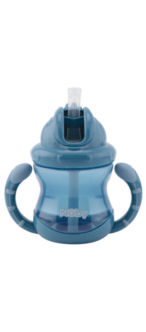 NUBY TWIN HANDLE FLIP-IT CUP 240ML 12m+ (3 colors available)