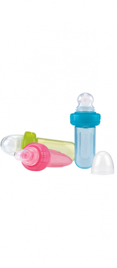 NUBY SQUEEZY FEEDER SILICONE 6M+ (3 colors available)
