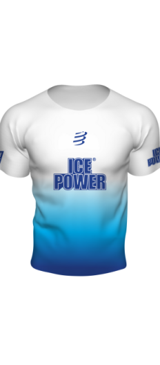 ICE POWER COMPRESSPORT MENS PERFORMANCE T-SHIRT - WHITE