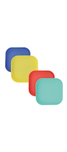 NUBY MEAL PLATES 2PC 6M+ (2 color set available)